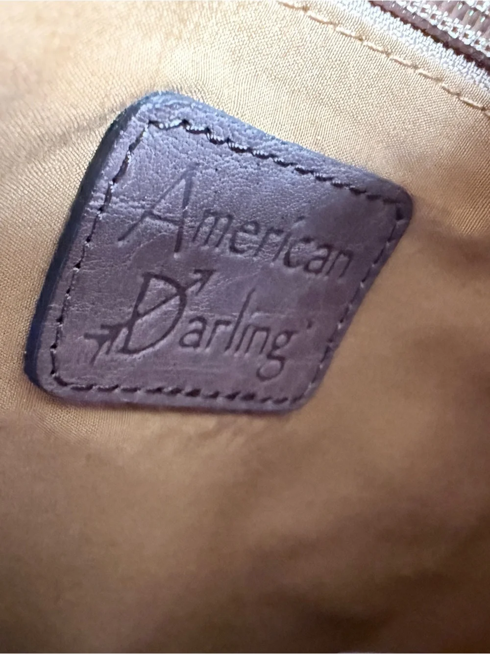 American Darling Leopard Tooled Leather Hair on Hide Cowhide Conceal Carry Bag